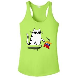 Cat Ladies For Kamala Harris Donald Trump 2024 Sarcastic Ladies PosiCharge Competitor Racerback Tank