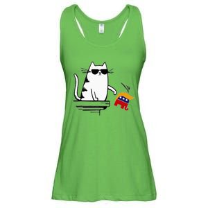 Cat Ladies For Kamala Harris Donald Trump 2024 Sarcastic Ladies Essential Flowy Tank