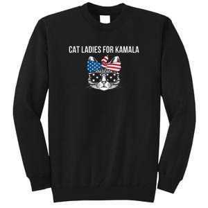 Cat Ladies For Kamala . Tall Sweatshirt