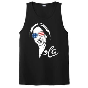 Comma La Funny Kamala Harris Usa Flag Sunglasses PosiCharge Competitor Tank