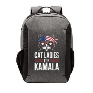 Cat Ladies For Kamala Funny Cat 2024 President Kamala Harris Vector Backpack