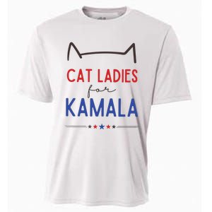 Cat Ladies For Kamala Cat Lady For Women Feminist Cooling Performance Crew T-Shirt