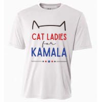 Cat Ladies For Kamala Cat Lady For Women Feminist Cooling Performance Crew T-Shirt