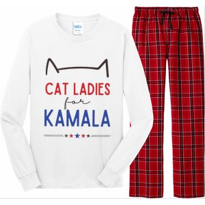 Cat Ladies For Kamala Cat Lady For Women Feminist Long Sleeve Pajama Set