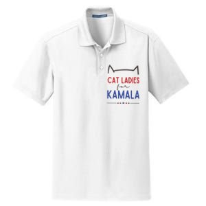 Cat Ladies For Kamala Cat Lady For Women Feminist Dry Zone Grid Polo