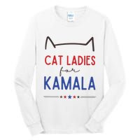 Cat Ladies For Kamala Cat Lady For Women Feminist Tall Long Sleeve T-Shirt