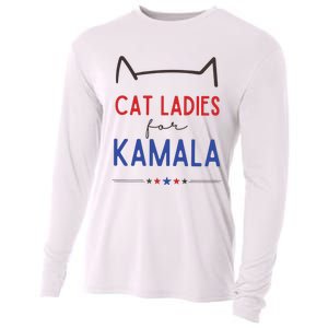 Cat Ladies For Kamala Cat Lady For Women Feminist Cooling Performance Long Sleeve Crew