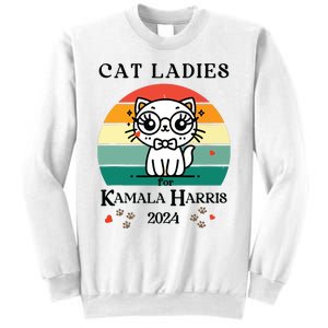 Cat Ladies For Kamala Harris Sweatshirt