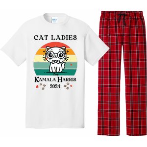 Cat Ladies For Kamala Harris Pajama Set