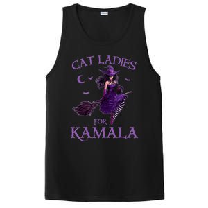 Cat Ladies For Kamalaharris 2024 Witches Harris Halloween PosiCharge Competitor Tank