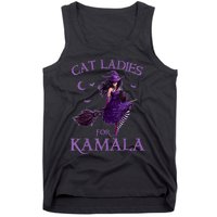 Cat Ladies For Kamalaharris 2024 Witches Harris Halloween Tank Top