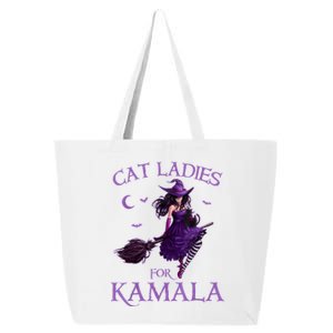 Cat Ladies For Kamalaharris 2024 Witches Harris Halloween 25L Jumbo Tote