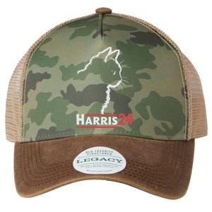 Cat Ladies For Kamala Harris 24 Legacy Tie Dye Trucker Hat