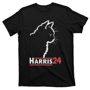 Cat Ladies For Kamala Harris 24 T-Shirt