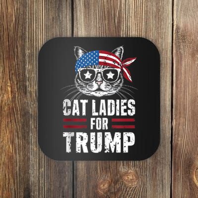 Cat Ladies For Trump For Donald Trump 2024 Coaster