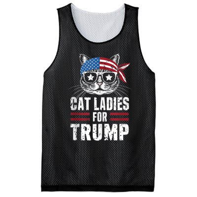 Cat Ladies For Trump For Donald Trump 2024 Mesh Reversible Basketball Jersey Tank