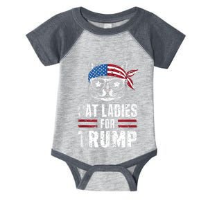 Cat Ladies For Trump For Donald Trump 2024 Infant Baby Jersey Bodysuit