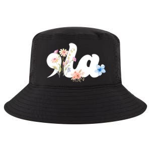 Comma La Floral Kamala Harris President 2024 Cool Comfort Performance Bucket Hat