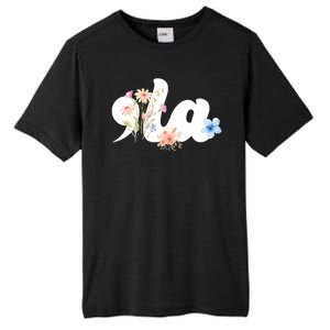 Comma La Floral Kamala Harris President 2024 Tall Fusion ChromaSoft Performance T-Shirt