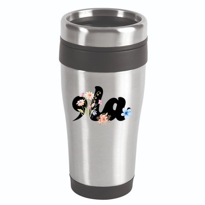 Comma La Floral Kamala Harris President 2024 16oz Travel Tumbler