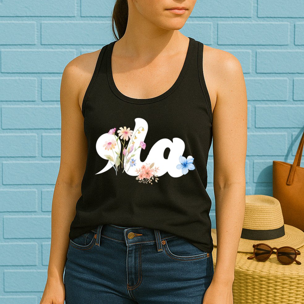 Comma La Floral Kamala Harris President 2024 Womens Tank Top
