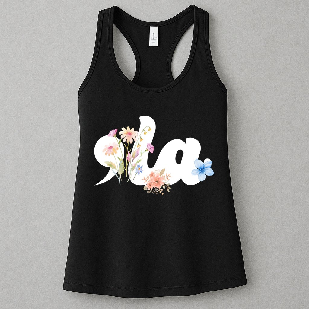 Comma La Floral Kamala Harris President 2024 Womens Tank Top