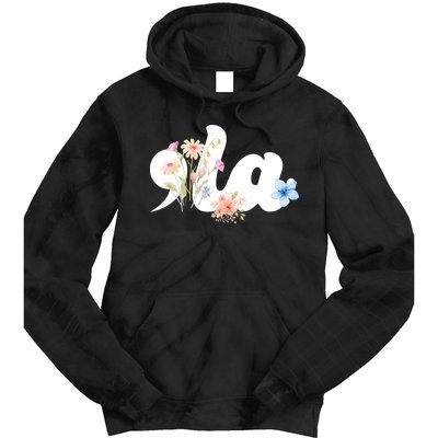 Comma La Floral Kamala Harris President 2024 Tie Dye Hoodie