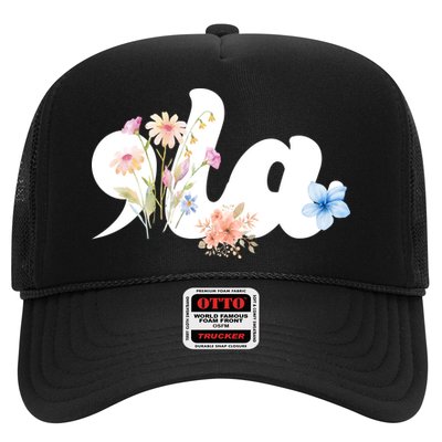 Comma La Floral Kamala Harris President 2024 Trucker Hat