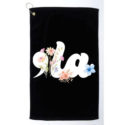 Comma La Floral Kamala Harris President 2024 Golf Towel