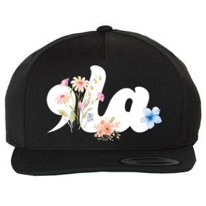 Comma La Floral Kamala Harris President 2024 Wool Snapback Cap