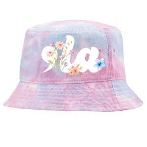 Comma La Floral Kamala Harris President 2024 Tie-Dyed Bucket Hat