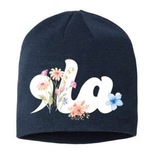 Comma La Floral Kamala Harris President 2024 Sustainable Beanie