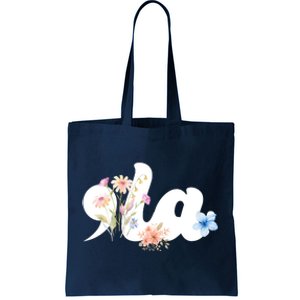 Comma La Floral Kamala Harris President 2024 Tote Bag