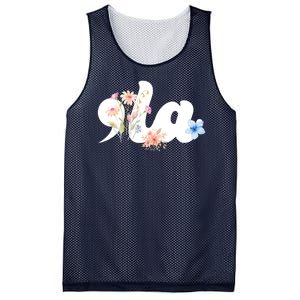 Comma La Floral Kamala Harris President 2024 Mesh Reversible Basketball Jersey Tank