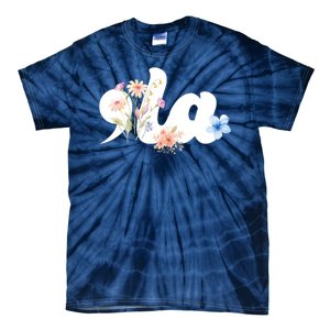 Comma La Floral Kamala Harris President 2024 Tie-Dye T-Shirt