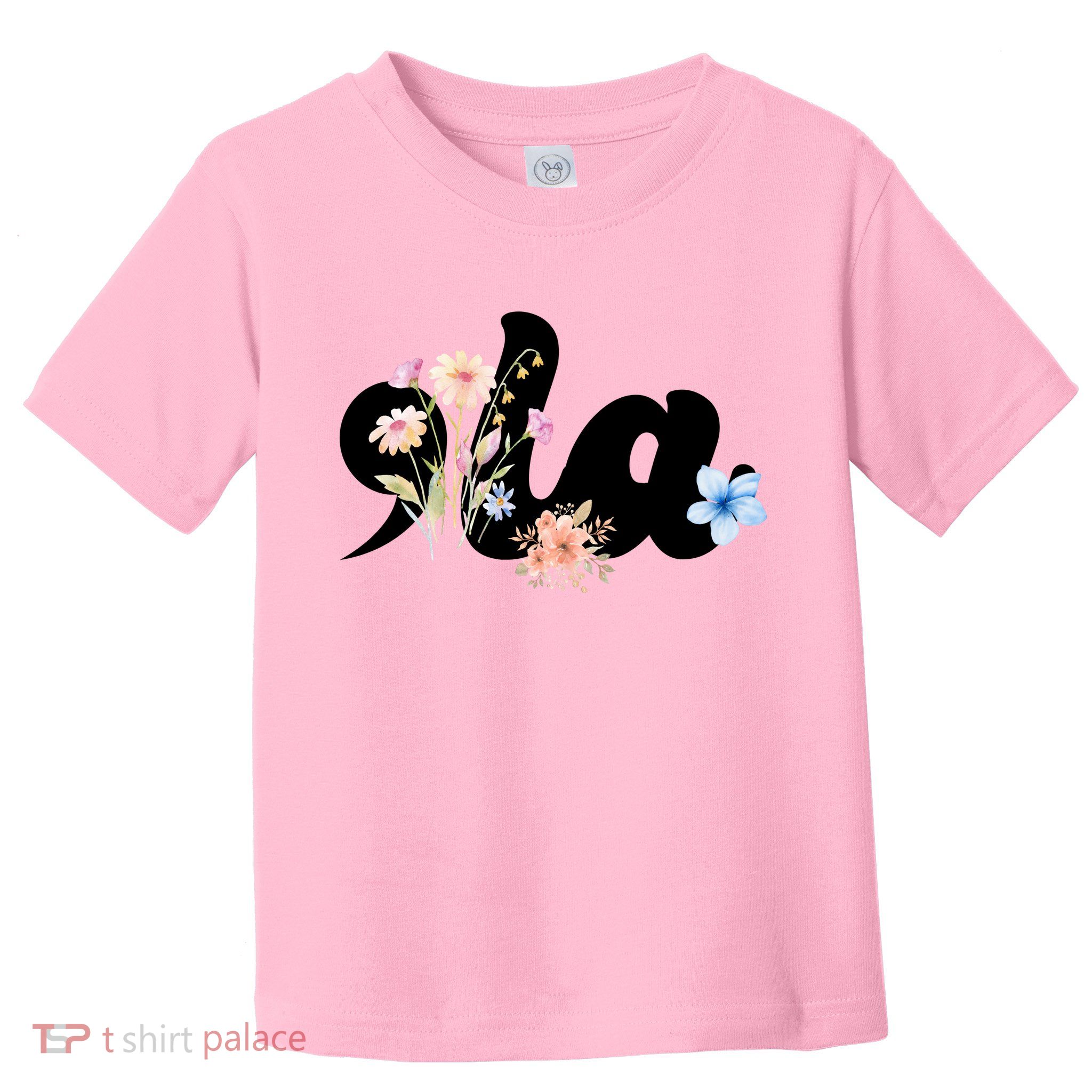 Comma La Floral Kamala Harris President 2024 Toddler T-Shirt