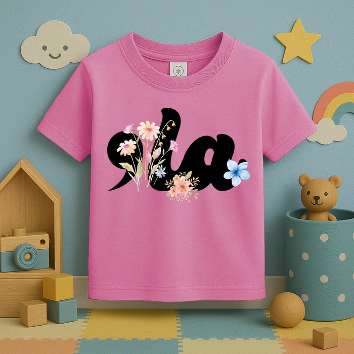 Comma La Floral Kamala Harris President 2024 Toddler T-Shirt