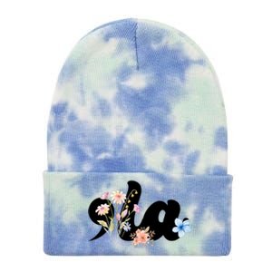 Comma La Floral Kamala Harris President 2024 Tie Dye 12in Knit Beanie