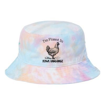 Chicken Lovers Fluent In Fowl Language Tie Dye Newport Bucket Hat