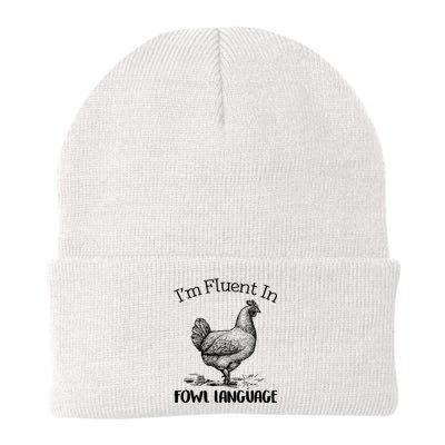 Chicken Lovers Fluent In Fowl Language Knit Cap Winter Beanie