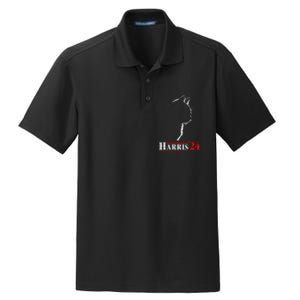 Cat Ladies For Kamala Funny Cat 2024 President Kamalaharris Gift Dry Zone Grid Polo