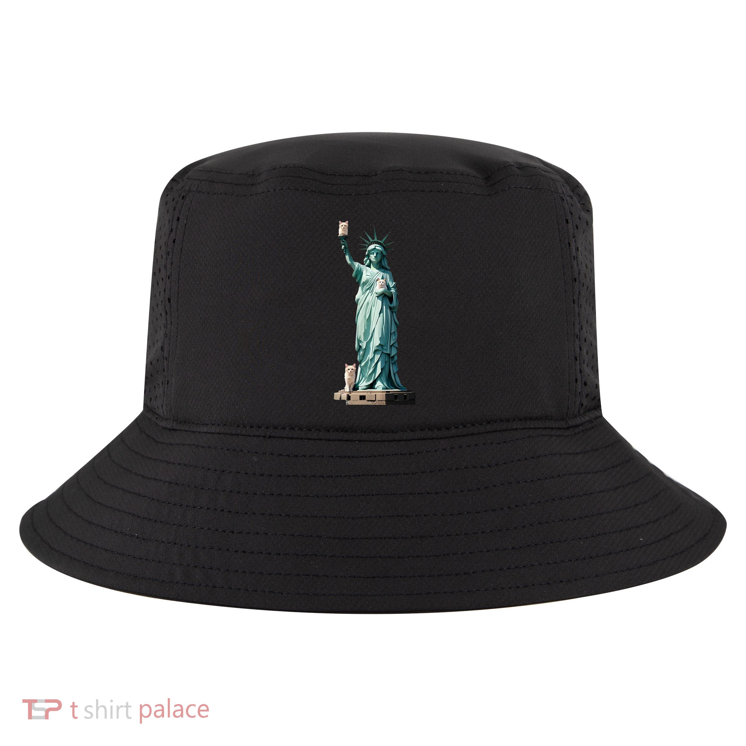 Cat Ladies For Kamala Statue Of Liberty With Cats Cool Comfort Performance Bucket Hat