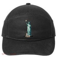 Cat Ladies For Kamala Statue Of Liberty With Cats 7-Panel Snapback Hat