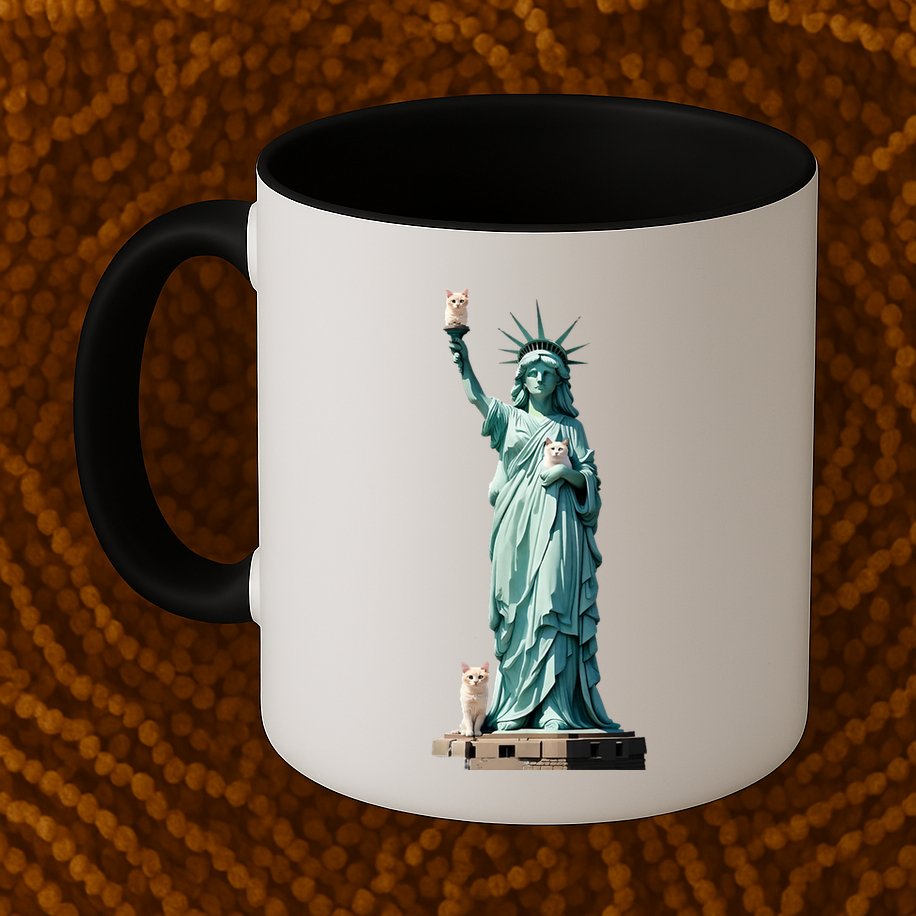 Cat Ladies For Kamala Statue Of Liberty With Cats Mug