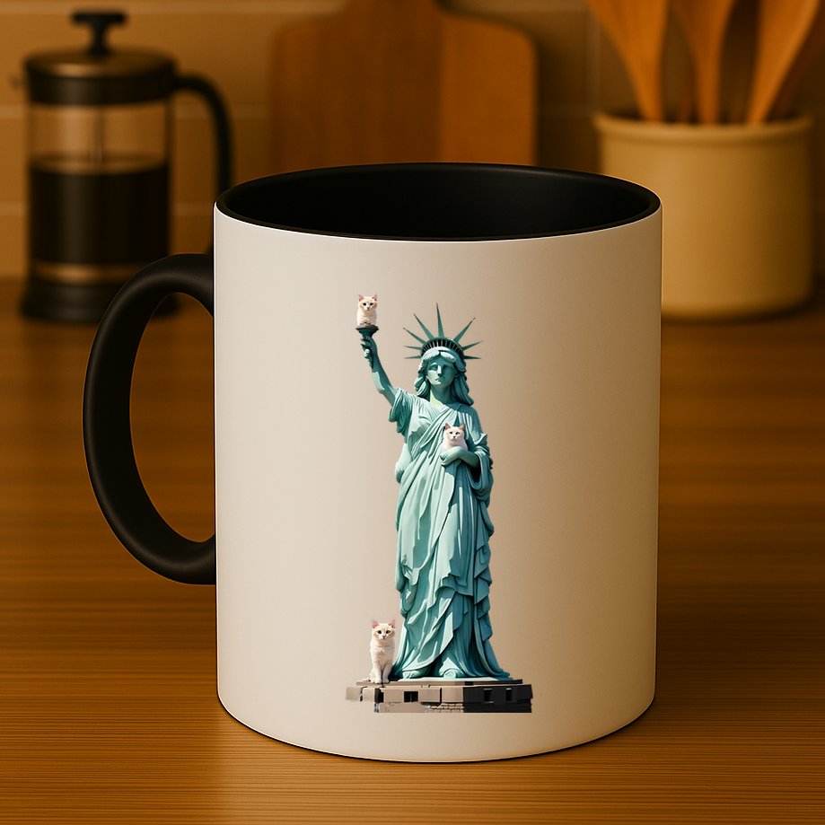 Cat Ladies For Kamala Statue Of Liberty With Cats Mug