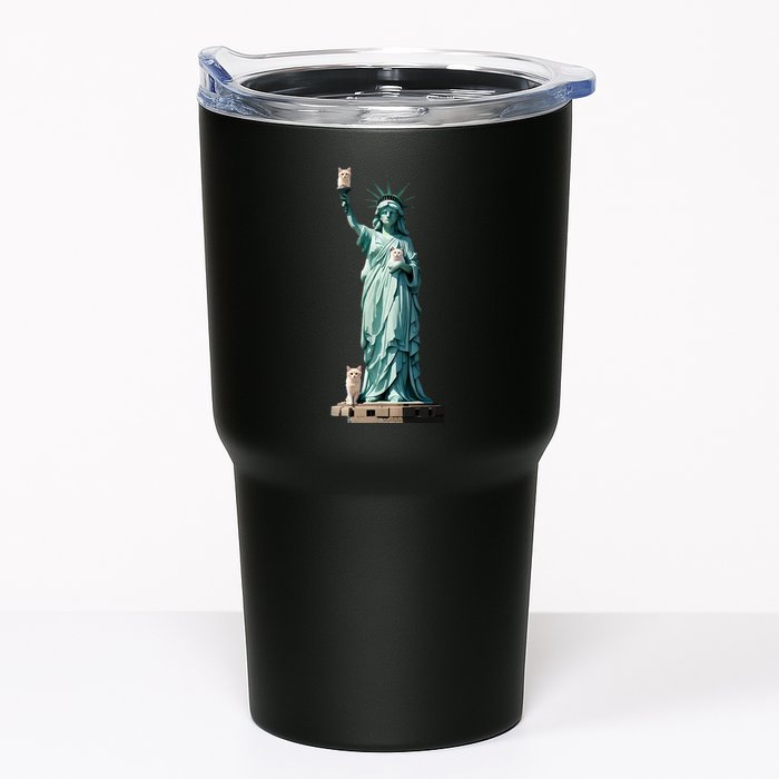 Cat Ladies For Kamala Statue Of Liberty With Cats Tumbler