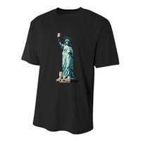 Cat Ladies For Kamala Statue Of Liberty With Cats Youth Performance Sprint T-Shirt
