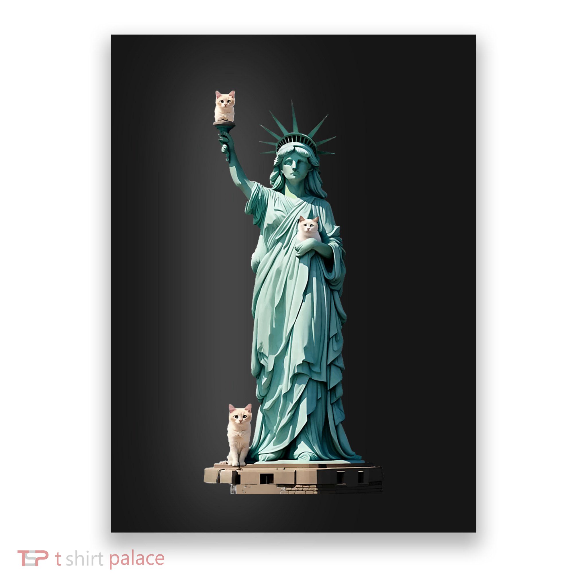 Cat Ladies For Kamala Statue Of Liberty With Cats Poster