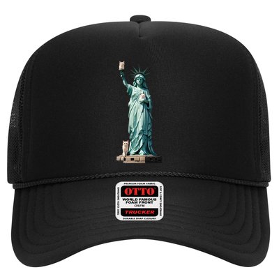 Cat Ladies For Kamala Statue Of Liberty With Cats Hat