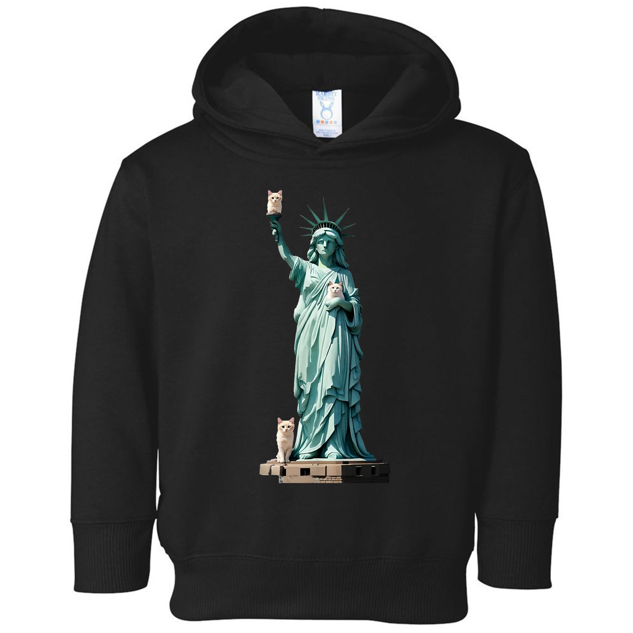 Cat Ladies For Kamala Statue Of Liberty With Cats Toddler Hoodie